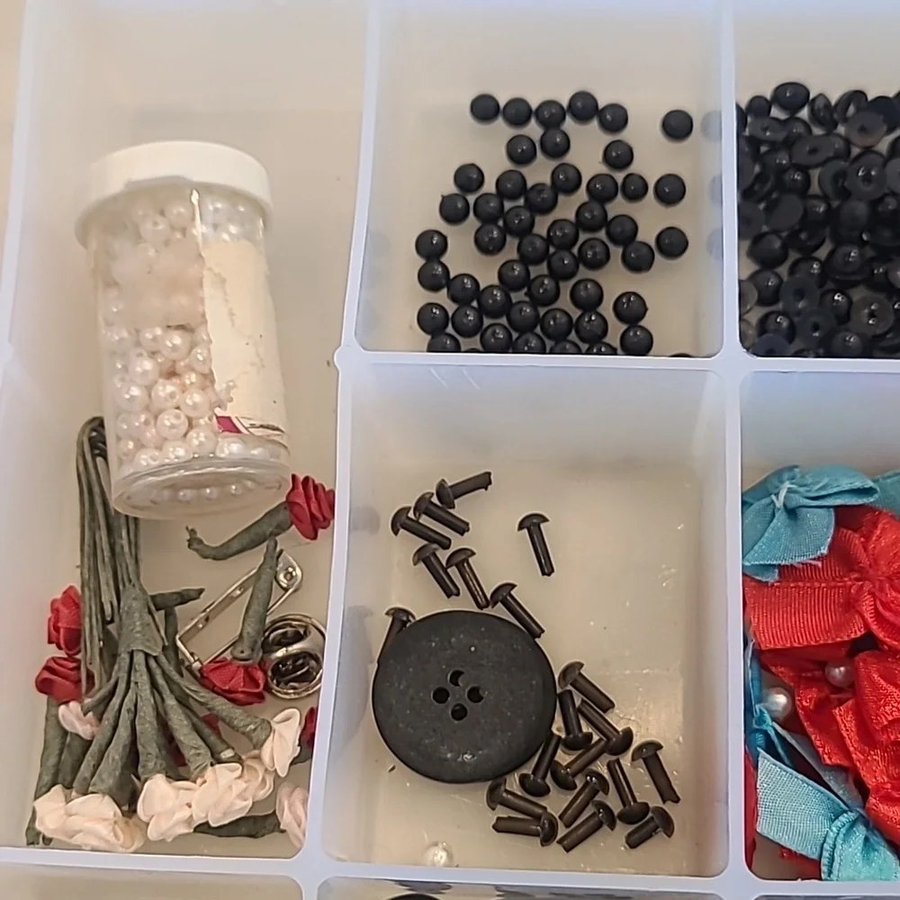 Craft box and random craft beads included